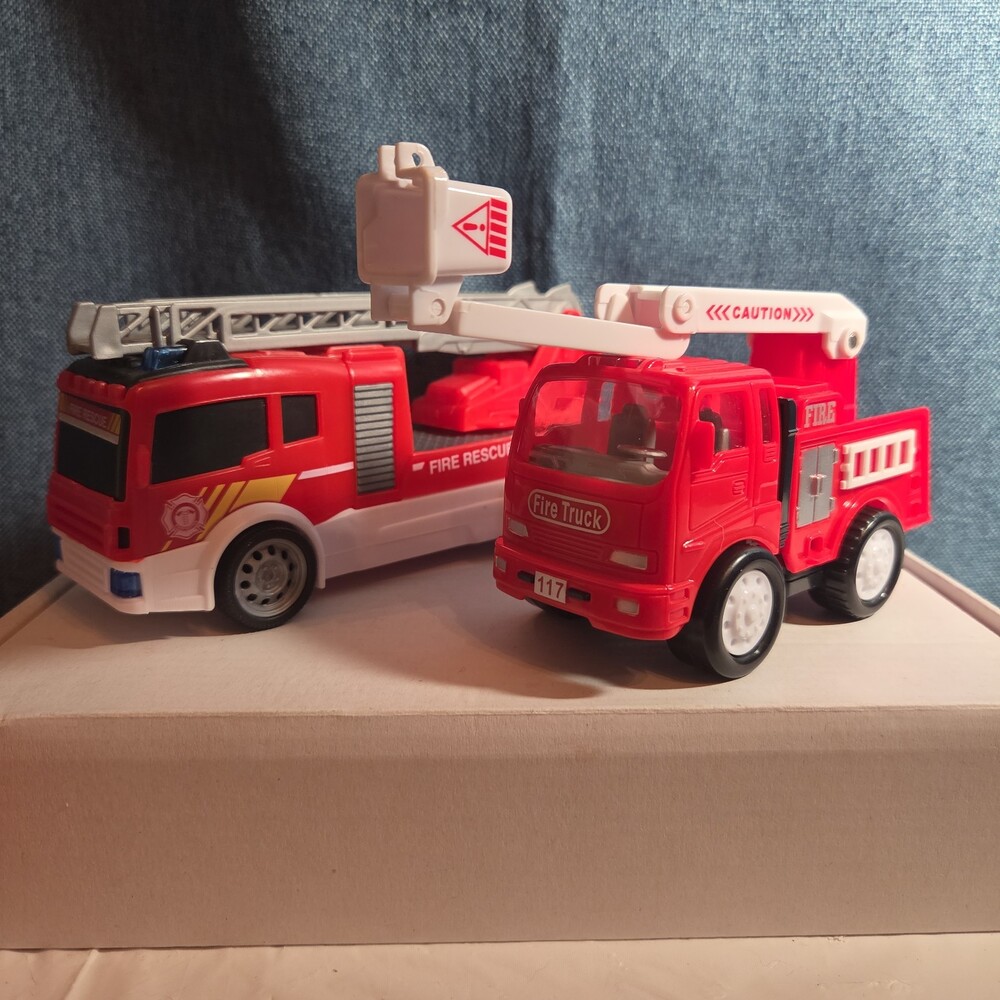 Fire Truck Ambulance Lot 6pc Emergency Rescue Play Set - Picture 12 of 16